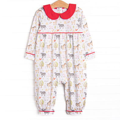 Down South Days Romper, Red