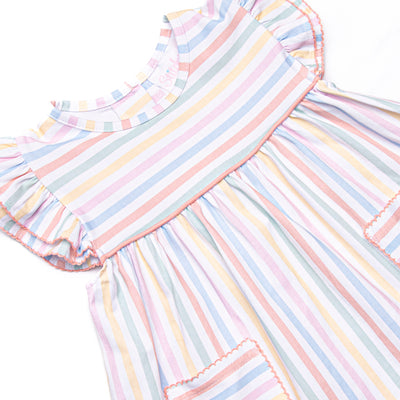 Summer Sunshine Ruffle Short Set, Pink