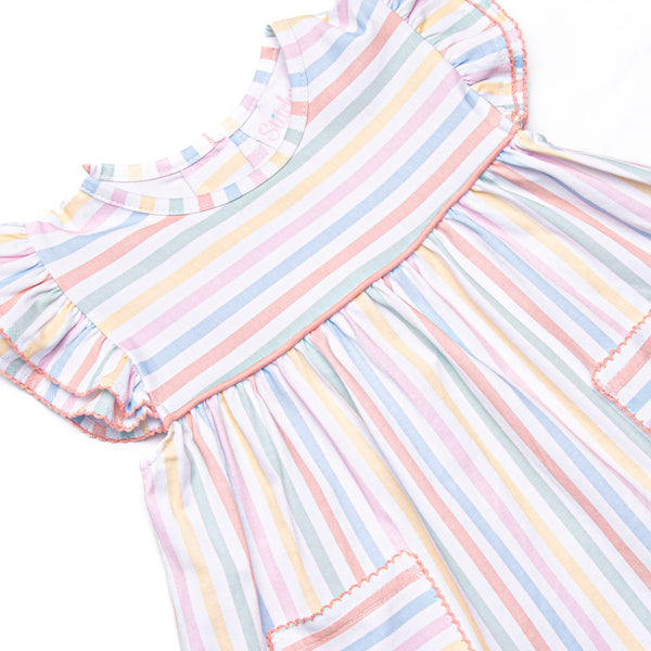 Summer Sunshine Ruffle Short Set, Pink