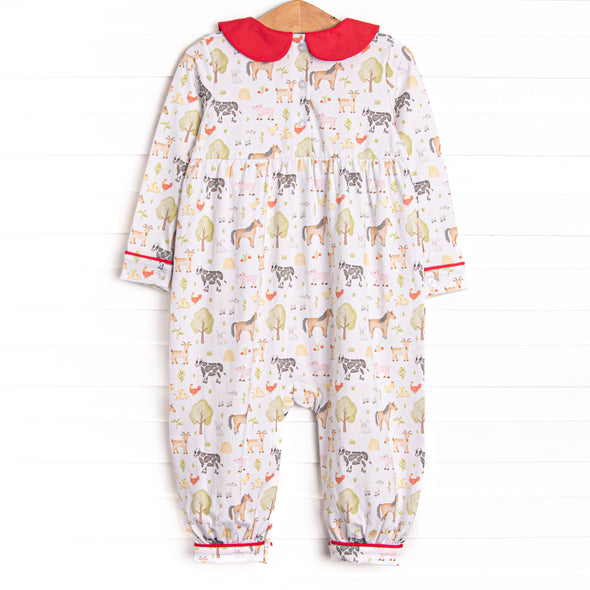 Down South Days Romper, Red