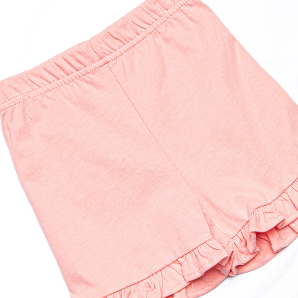 Summer Sunshine Ruffle Short Set, Pink