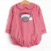 Merry Mouse Applique Bubble, Red
