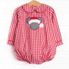 Merry Mouse Applique Bubble, Red