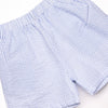 Hippity Hoppity Applique Short Set, Blue Seersucker