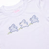 Hippity Hoppity Applique Short Set, Blue Seersucker