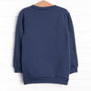 Furry Ear Friend Applique Sweatshirt, Navy