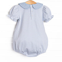 Mallard Pima Embroidered Bubble, Blue