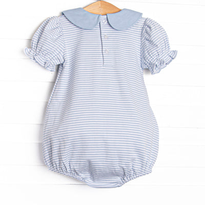 Mallard Pima Embroidered Bubble, Blue