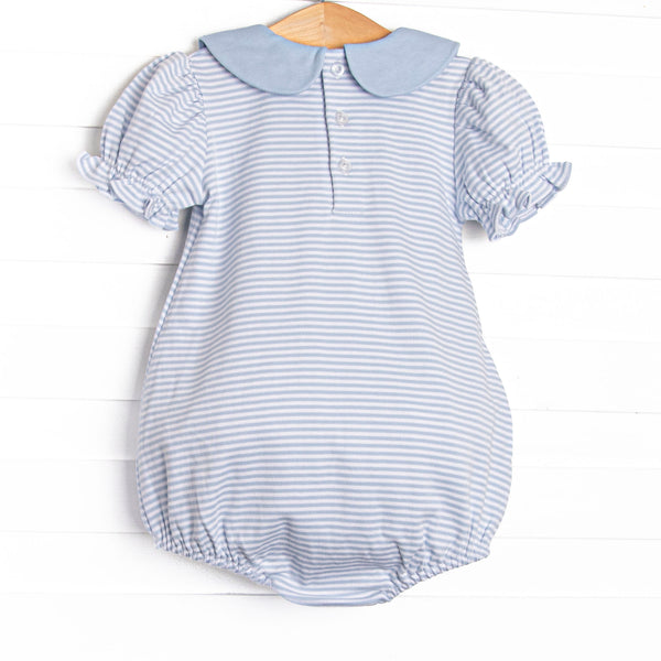 Mallard Pima Embroidered Bubble, Blue