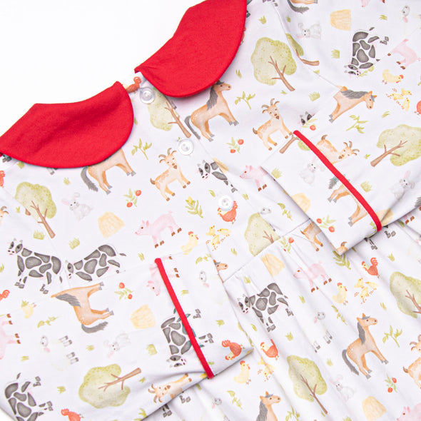 Down South Days Romper, Red
