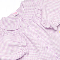 Blooming Belle Applique Collared Bubble, Purple