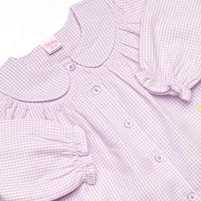 Blooming Belle Applique Collared Bubble, Purple
