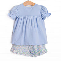 Baltimore Blues Short Set, Blue