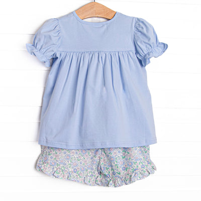 Baltimore Blues Short Set, Blue