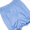 Powder Blue Plaid Pocket Bloomer Set, Blue