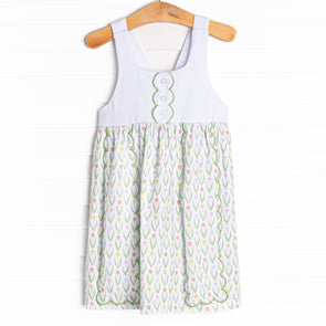 Tulip Traditions Dress, Green