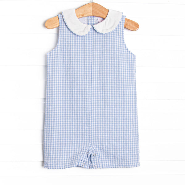 Picnic Plaid Jon Jon, Light Blue Gingham