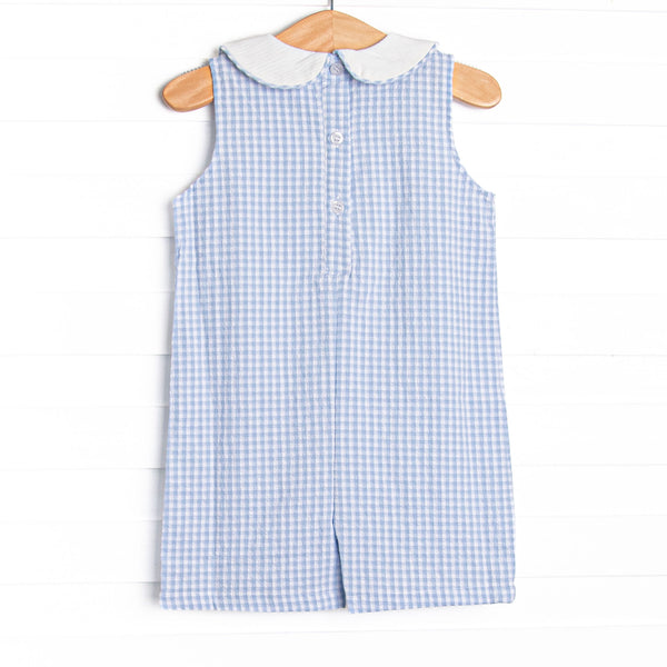 Picnic Plaid Jon Jon, Light Blue Gingham