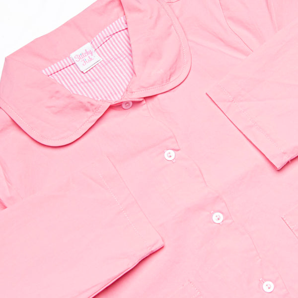 Sissy Scalloped Pocket Light Weight Coat, Pink