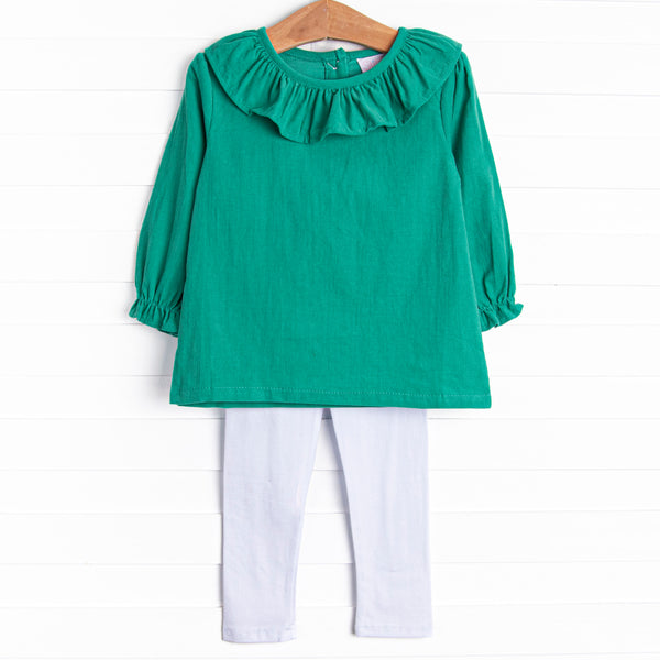 Kelly Legging Set, Green Corduroy
