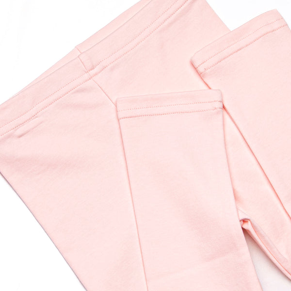 Sarah Pima Legging Set, Light Pink and Sage Stripe