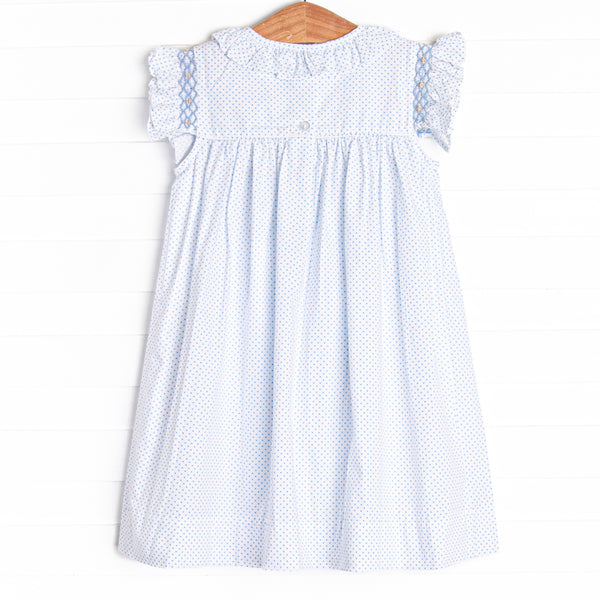 Day of Hope Smocked Dress, Blue