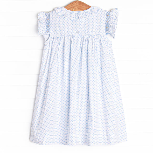 Day of Hope Smocked Dress, Blue