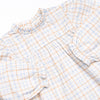 Perfect Day Plaid Ruffle Pant Set, Blue