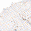 Perfect Day Plaid Ruffle Pant Set, Blue