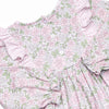 Gingham Gardenias Dress, Pink