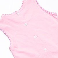 Beach Builder Applique Scalloped Diaper Set, Pink