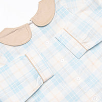 Picture Perfect Plaid Diaper Set, Blue