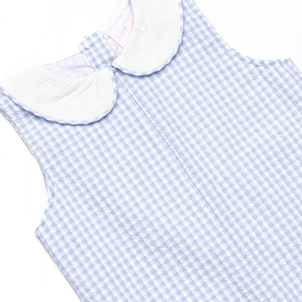 Picnic Plaid Jon Jon, Light Blue Gingham