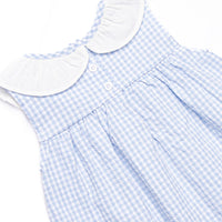 Picnic Plaid Pocket Dress, Light Blue Gingham