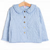 Parker Ruffle Coat, Blue