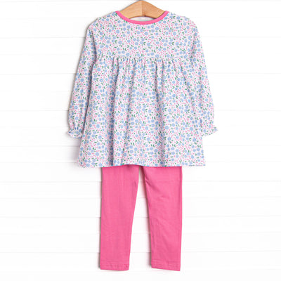 Flower Power Legging Set, Pink