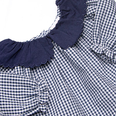 Campfire Classic Scalloped Collar Legging Set, Navy