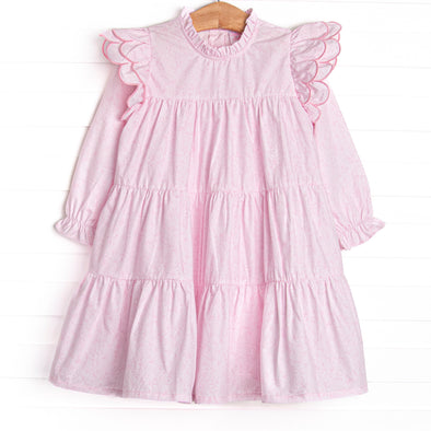 Delightful Days Tiered Dress, Pink