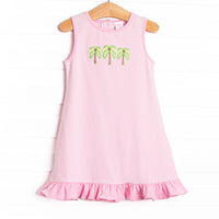 Pacific Palms Applique Dress, Pink