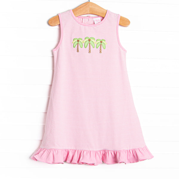 Pacific Palms Applique Dress, Pink