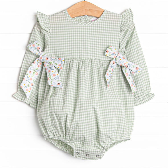 Green Goddess Gingham Bubble, Green