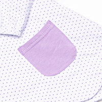 Dot Your Darling Collared Pocket Legging Set, Purple