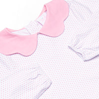 Dot Your Darling Collared Pocket Legging Set, Pink