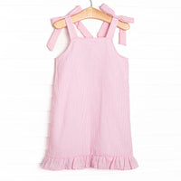 Colored Pencil Pal Applique Dress, Pink