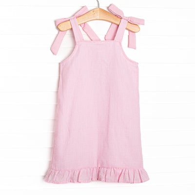 Colored Pencil Pal Applique Dress, Pink