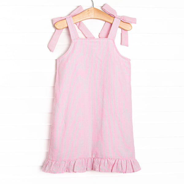 Colored Pencil Pal Applique Dress, Pink