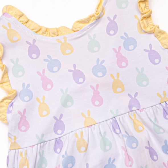 Boppin' and Hoppin' Ruffle Short Set, Yellow
