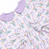 Patches of Petals Diaper Set, Purple