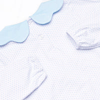 Dot Your Darling Collared Pocket Legging Set, Blue
