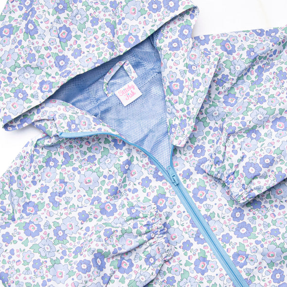 Bellflower Beauty Raincoat, Blue